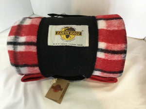 Blanket Red/Black Fleece Throw