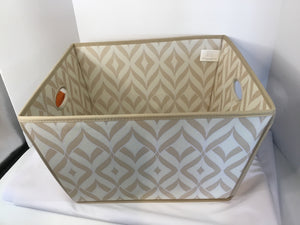 Storage Tan/Cream Fabric Basket