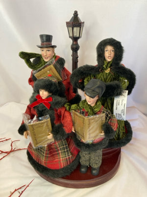 Victorian Red/Black Christmas Carol Holiday Item