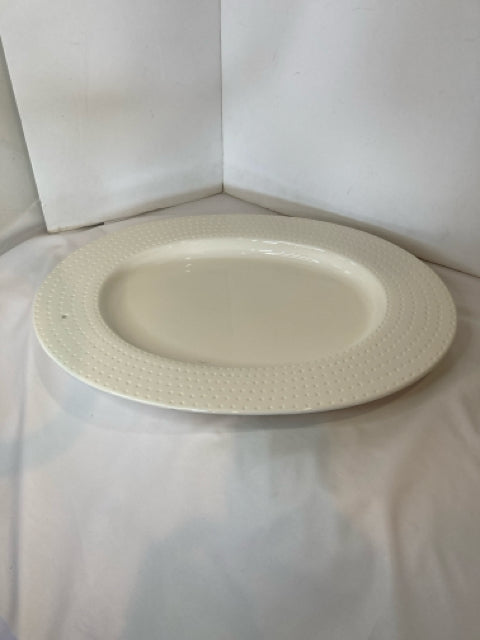 Nora Fleming White Ceramic Oval Platter