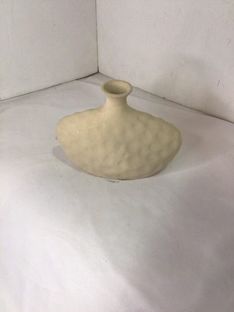 World Market Cream Pottery Vase