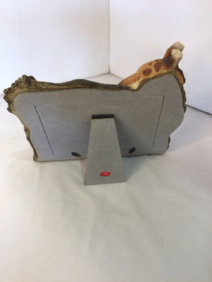 Picture Frame Brown/Orange Resin Giraffe Frame