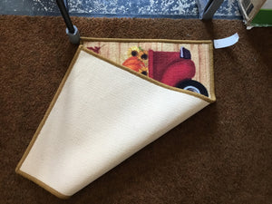 Throw Truck Outdoor/Outside Orange Rug