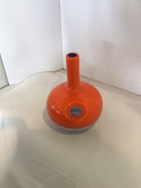 Orange Glass Vase