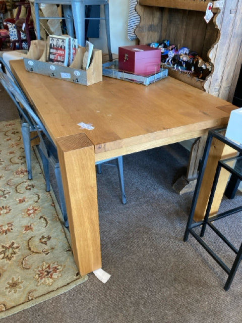 Crate & Barrel Parsons Oak Table