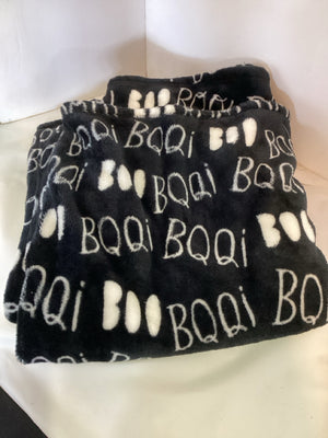 Halloween Black/White Faux Fur BOO Throw