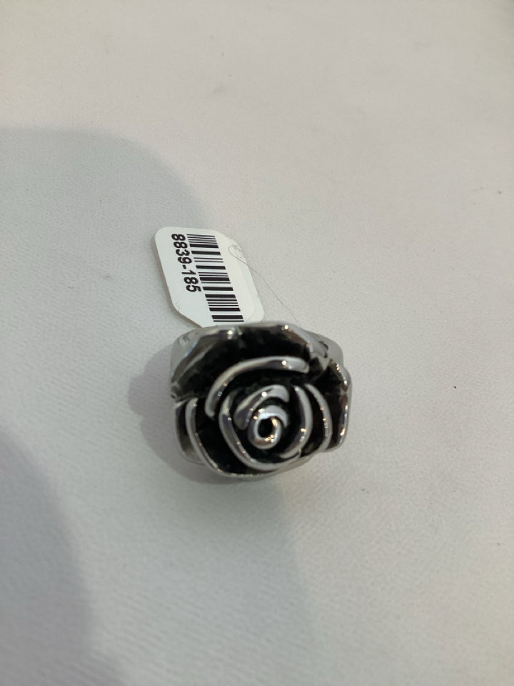 Silver Rose Ring