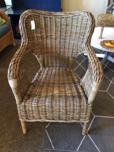 IKEA Wicker Arm Natural Chair