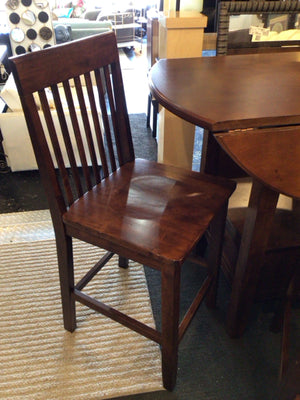 Pub Wood Drop Leaf W/Chair Table