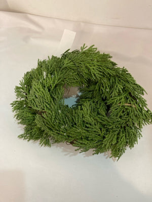 Wreath Green/Brown Grapevine Plastic Set of 3 Holiday Item