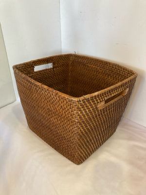 Brown Bamboo Woven Basket