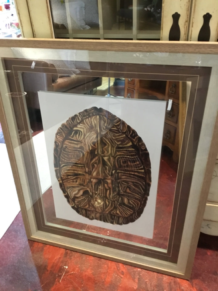 Print Brown/White Tortoise Shell Framed Art