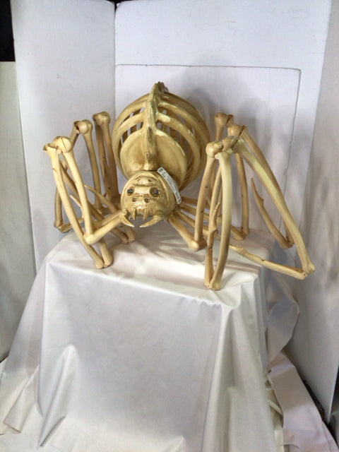 Halloween Cream Plastic Spider Animated Holiday Item