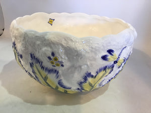 Spode White/Blue China Floral Bowl
