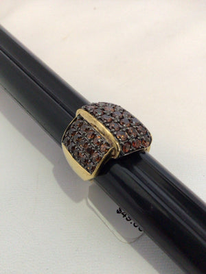 Brown Rhinestone Ring