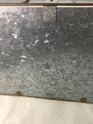 Hearth & Hand Industrial Gray Tin Handles Tray