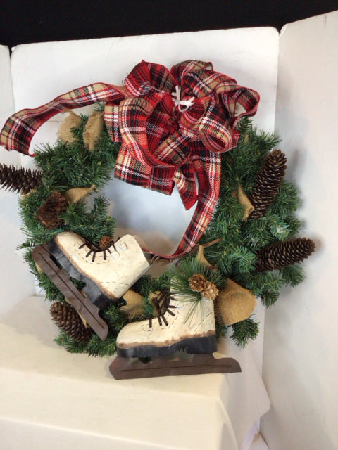 Christmas Green/Red Wreath Holiday Item