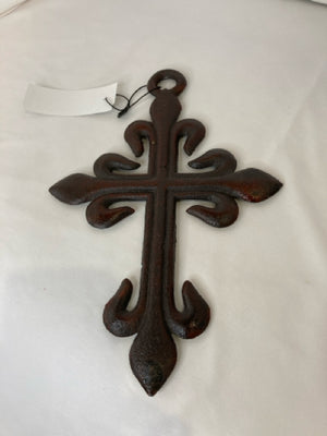Metal Cross Rust Wall Decoration Art