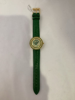 Green Rhinestone Watch