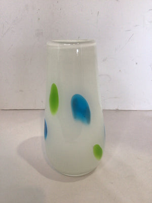White/Multi Glass Vase
