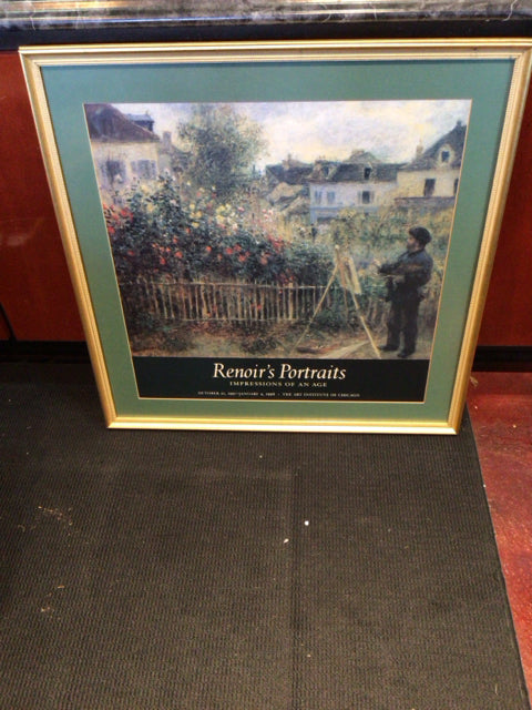 Green/multi Flowers Garden Framed Art