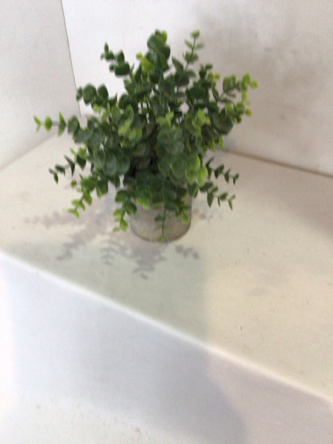 Green/Gray In Pot Faux Plant