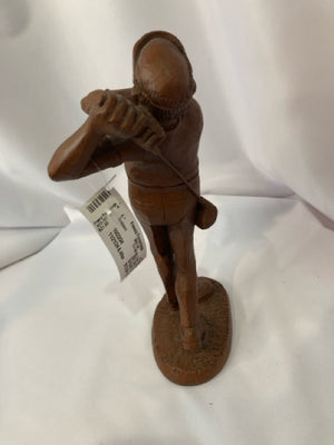 Red Mill Mfg Brown Resin Golfer Sculpture