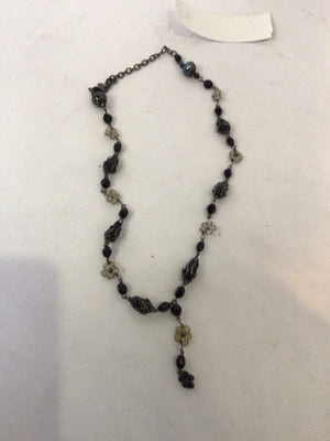 Black Beaded Necklace