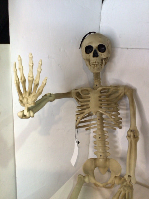 Halloween Cream Plastic Skeleton Holiday Item