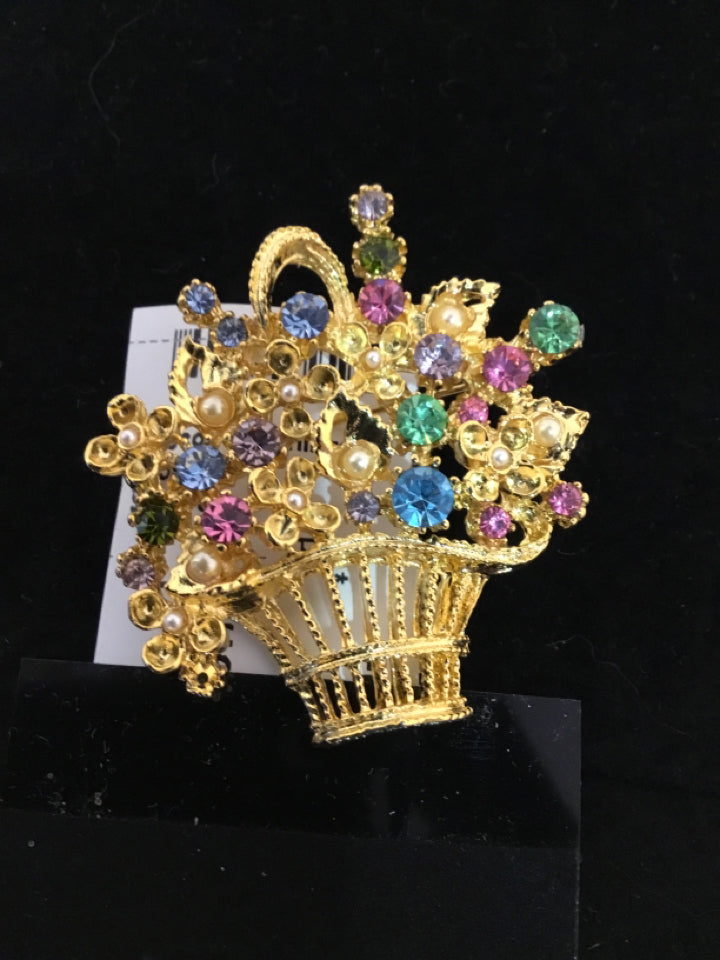 Vintage Metal Gold Pin