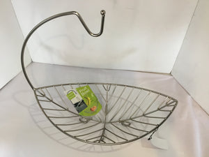 Fruit Silver Metal Banana Bowl