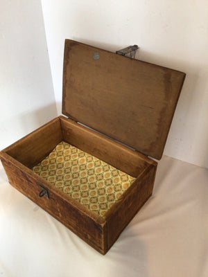 Wood Lidded Brown Box