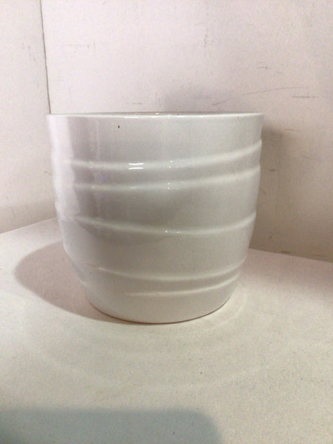White Ceramic Planter
