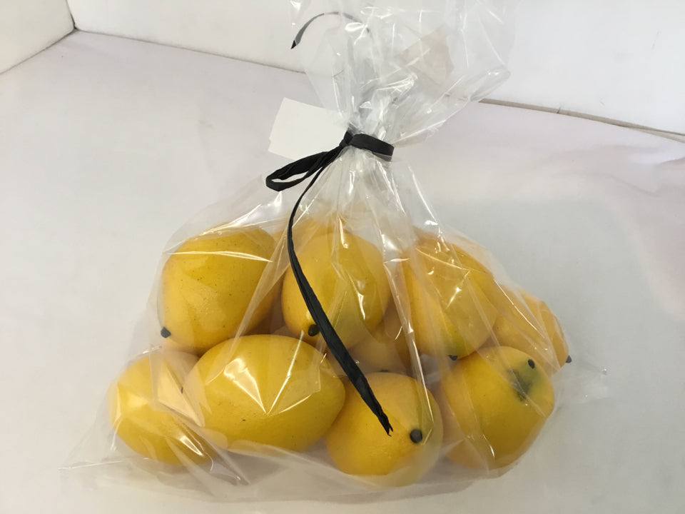 Yellow Plastic Lemon In Bag Misc