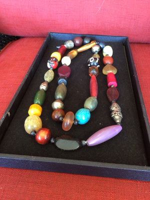 Multi-Color Beads Necklace