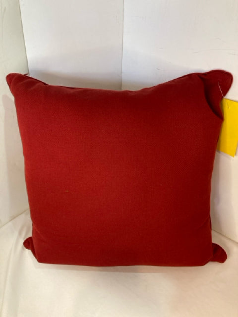 Red Cotton Down Filled Pillow