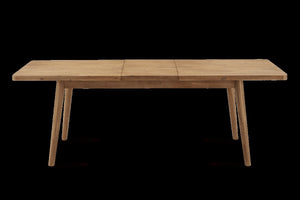 BE4EC2LJ Castlery Acacia Wood Extendable NEW Brown Table