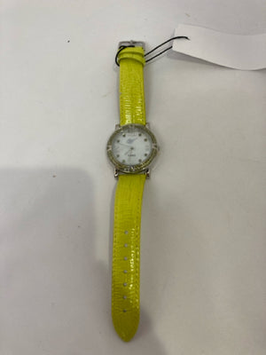 Yellow Rhinestone Watch
