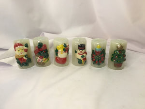 Vintage Set of 6 Candle Cheers New in box Holiday Item