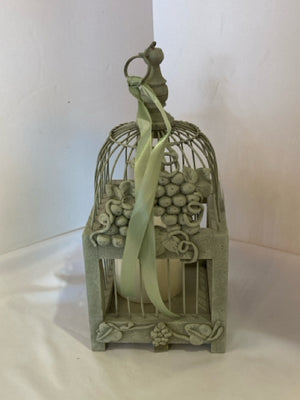 Votive Wood Birdcage Battery Holiday Item