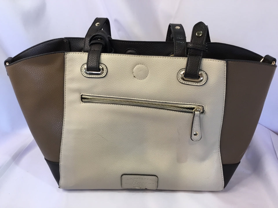 Bass Vinyl Brown/Cream Purse