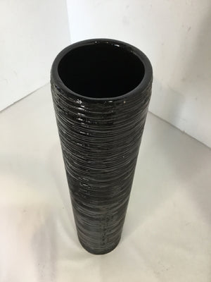Black Ceramic Vase