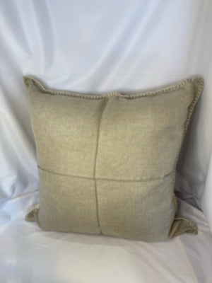 Down Beige Polyester Pillow