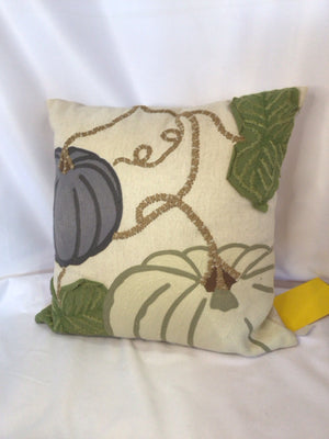 PIER 1 Multi-Color Polyester Fall Pumpkin Pillow