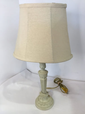 Rustic Cream Resin Lamp