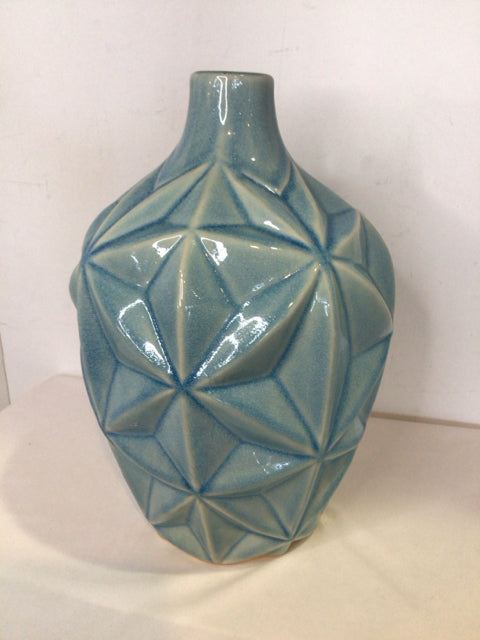 Aqua Ceramic Vase