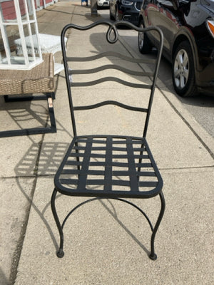 Outdoor/Outside Wrought Iron Woven Chair