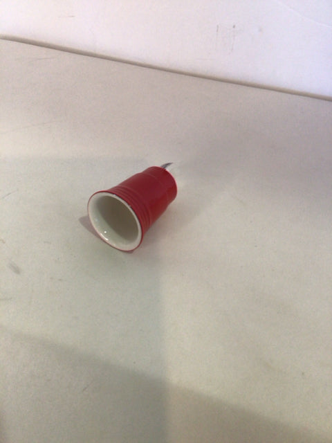 Nora Fleming Red Ceramic Cup Misc