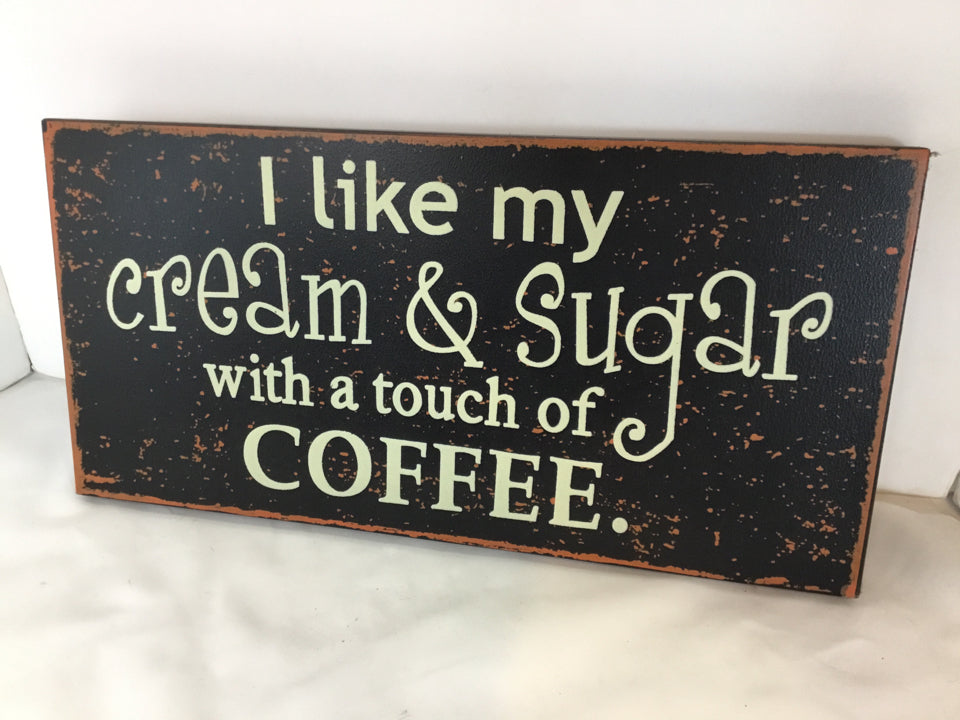 Wood Coffee Black/Brown Wall Decoration Art