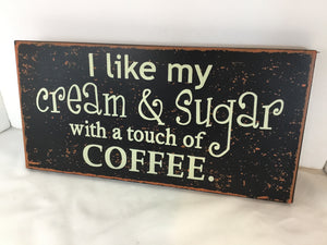 Wood Coffee Black/Brown Wall Decoration Art